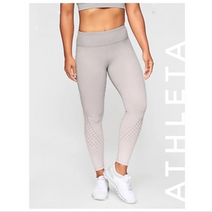 Athleta Contender Aero 7/8 Grey Tights Leggings‎ XL